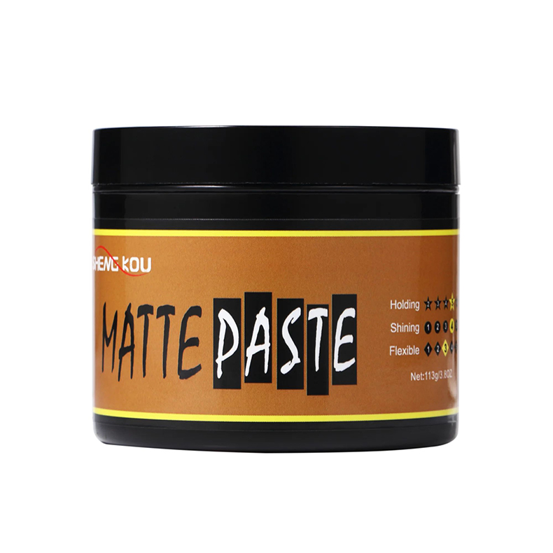Custom Brand Hair Wax Clay Product Strong Hold No Shine Water Based Men Hair Paste for Barber Salon