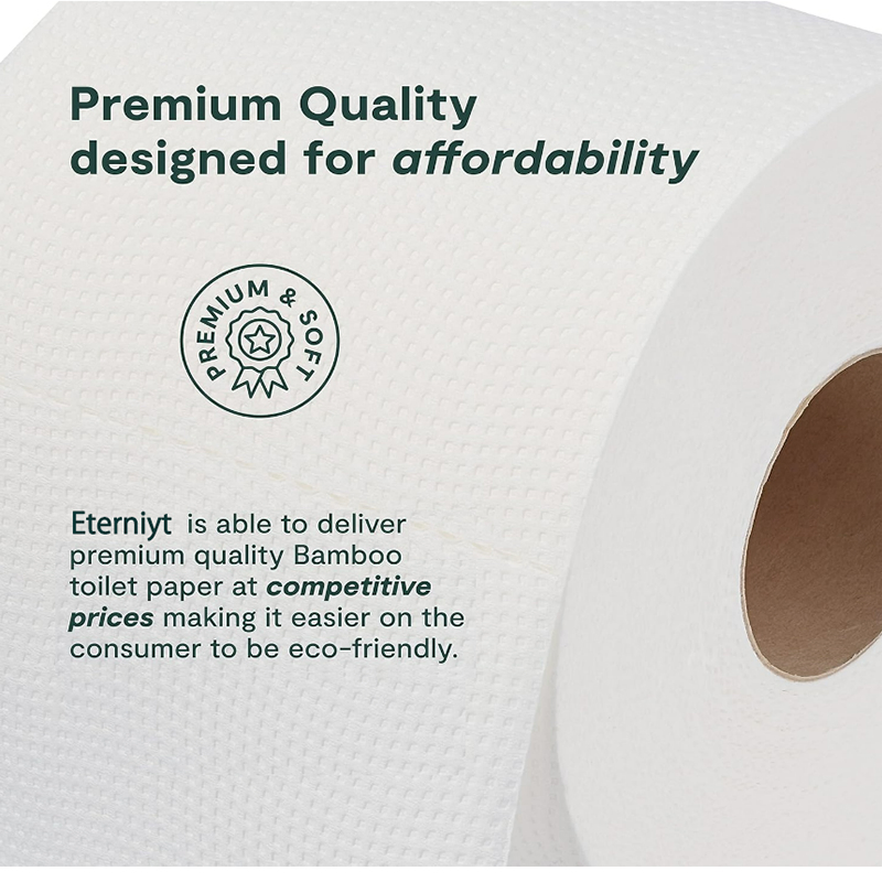 OEM/ODM Factory Eco-Friendly Customizable 2ply/3ply Wholesale Bamboo Toilet Tissue Paper for Bathroom/Hotel/Home