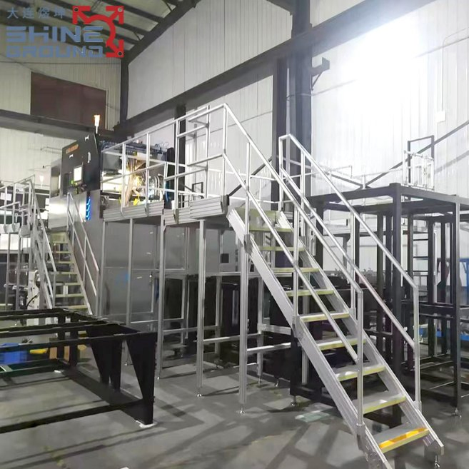 Durable Aluminum Profile Stairs for Safe Work Environments