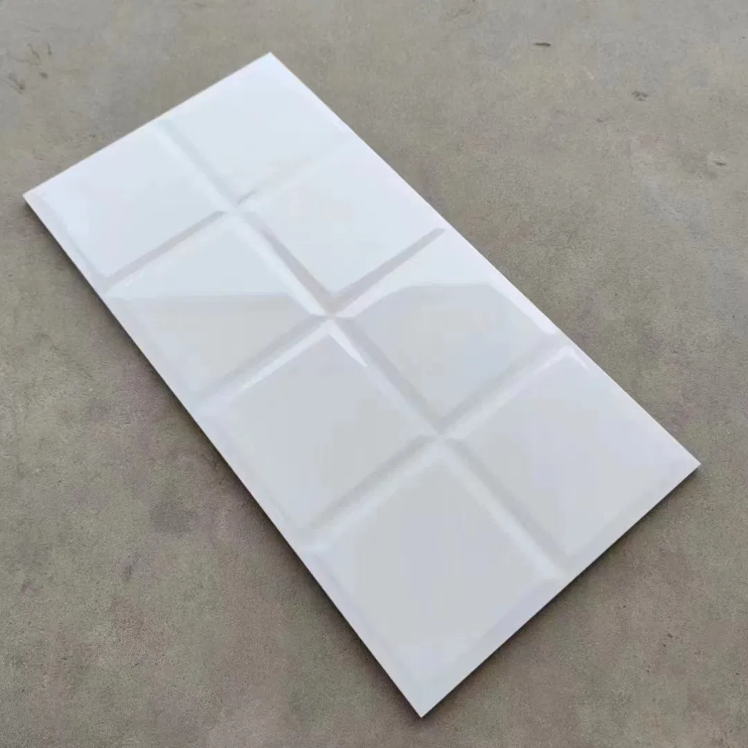 300*600mm Ceramic Wall Tiles in a Checkered Pattern in Simple White