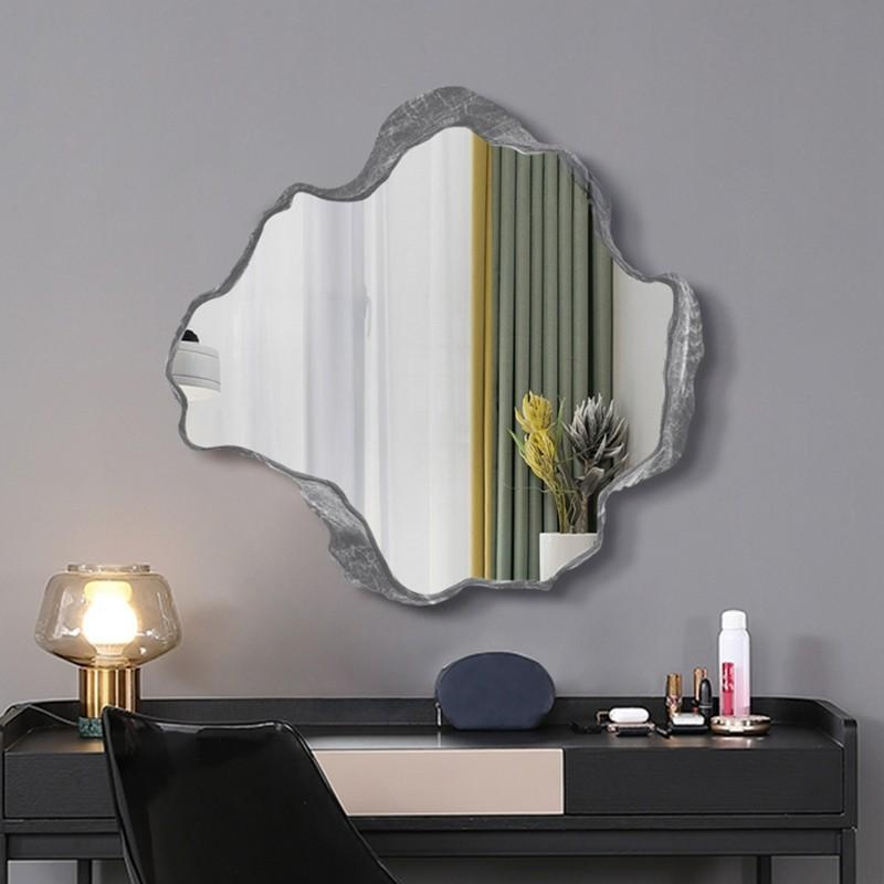 High Quality European Irregular Espejos Para Salon De Belleza Mirror with Dimmable Light 6000K