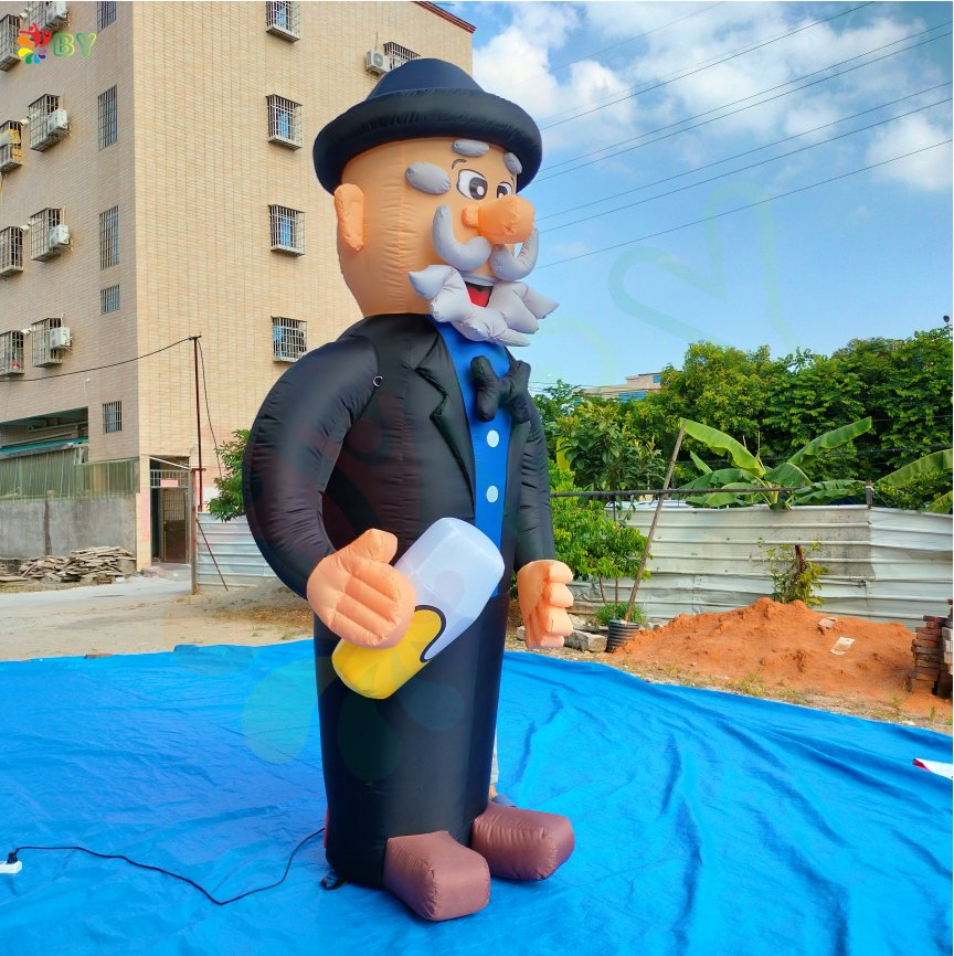 Boyan Netherlands Inflatable Abraham Cartoon with Number Signs