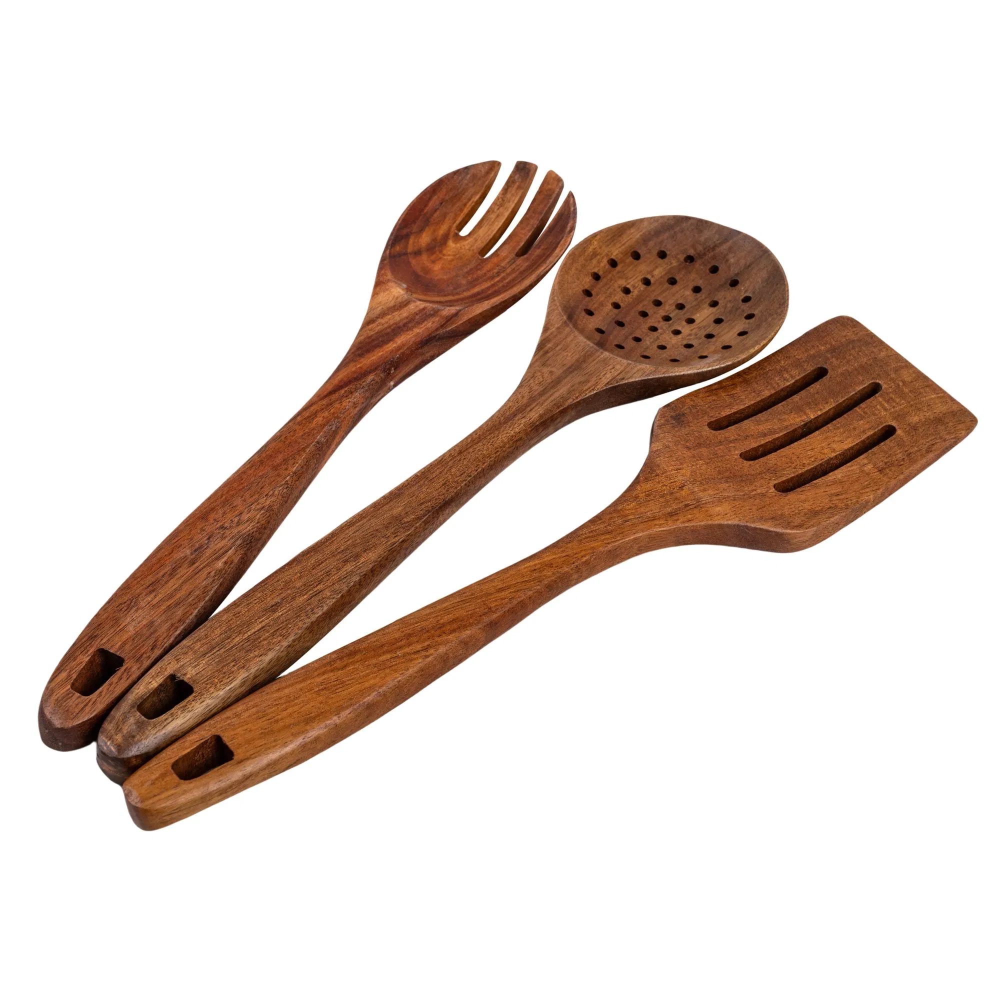 Professional Factory Non-Disposable Non-Stick Reuse Wooden Turner for Parties