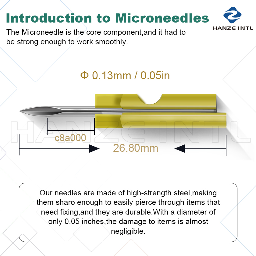 Мини-пистолет для этикеток и ткани с иглами