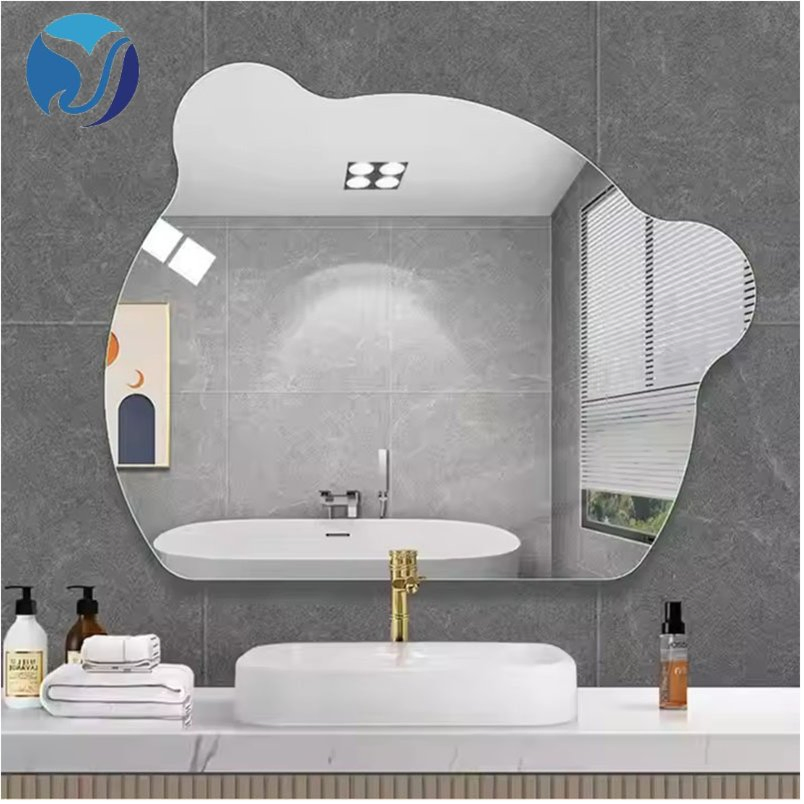 Bear Design Decor Mirror Glass Sheet Modern Customized LED Smart Touch Switch Beauty Shape Shower Bathroom Wall Mirror
