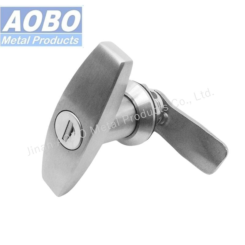 Heavy Duty Industrial Stainless Steel Control Box Cam Electrical Quarter Turn Panel Latch Cabinet T Handle Key Lock for Train Caravan and Railway