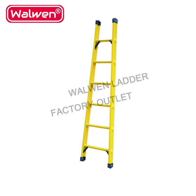 Single Type Wholesale Cheap Price Fiberglass Step Straight Ladder