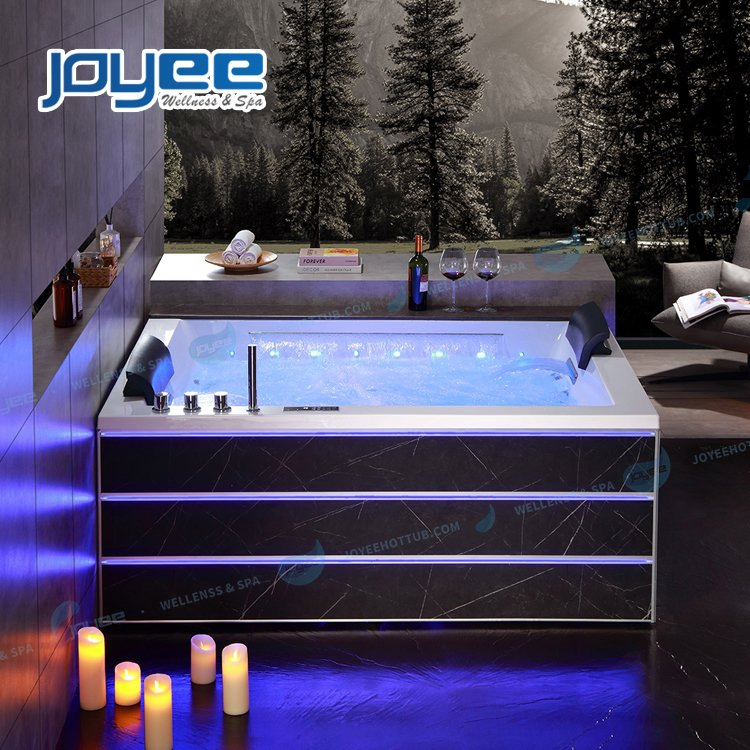 Акриловая гидромассажная ванна Joyee с LED-подсветкой