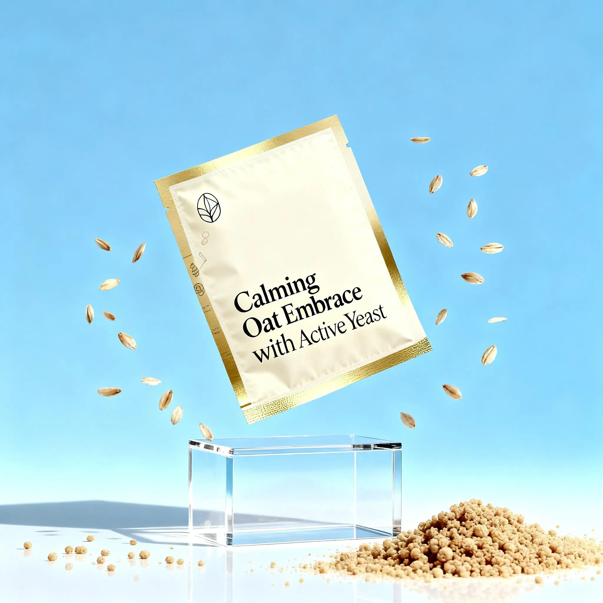 Algae Peeling Inspired Hydrolyzed Yeast Protein Exfoliating Face Mask for Renewal and Whitening