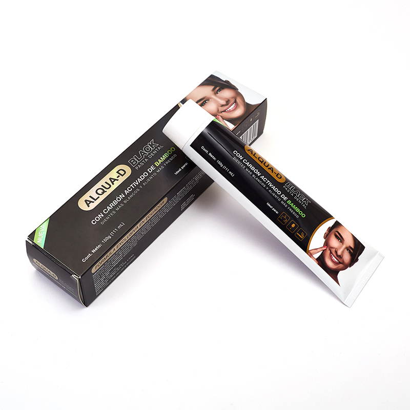Free Sample OEM Logo Adult Fluoride Free Activated Bamboo Charcoal Teeth Whitening Mint Flavor Toothpaste