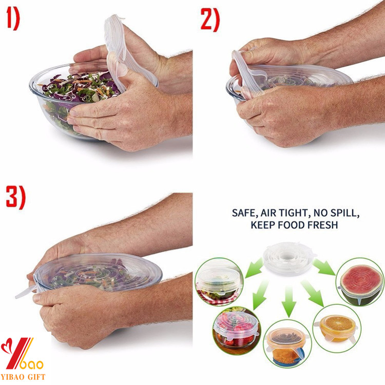 Fresh Cover Reusable Silicon Bowl Cover for Various Sizes