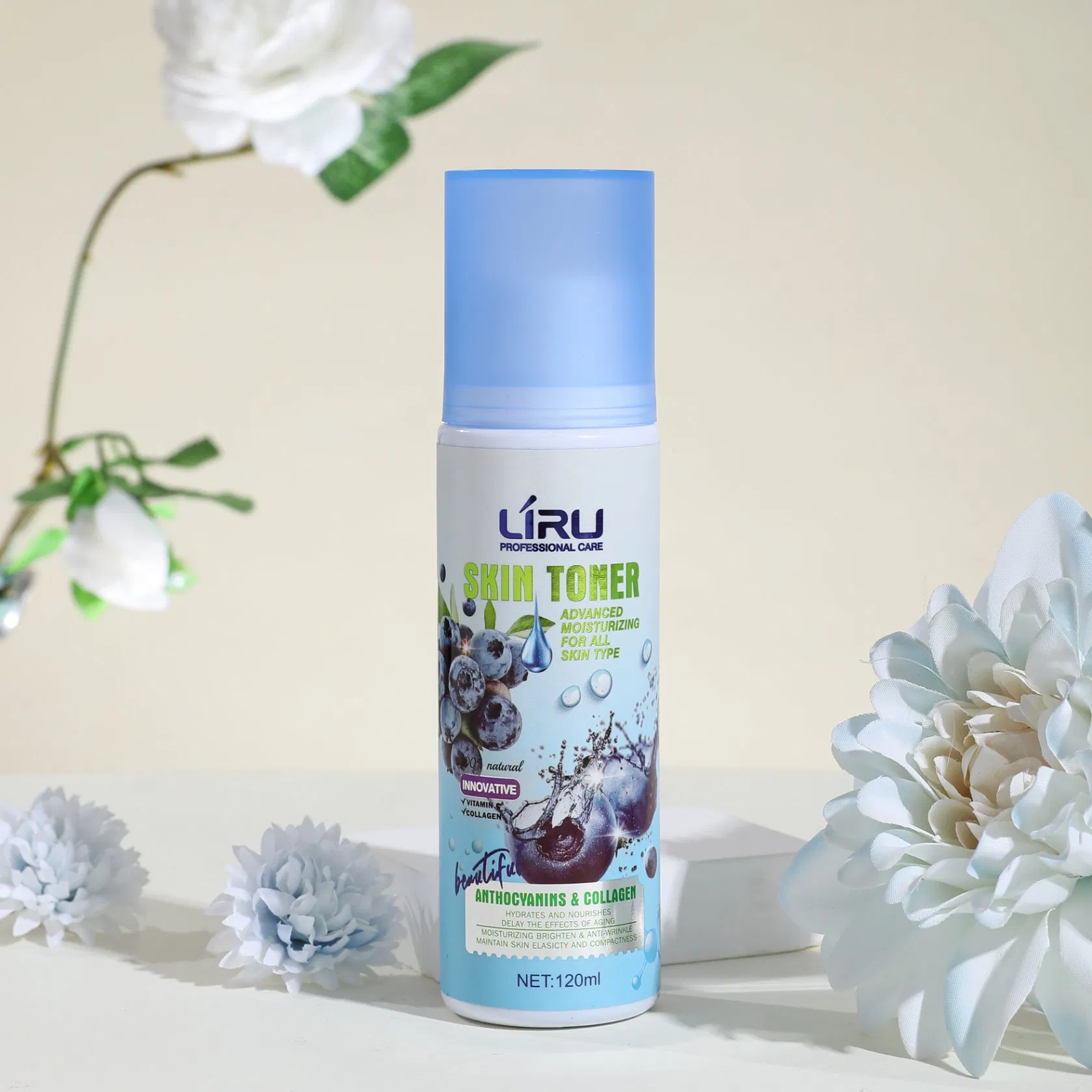 Refreshing Blueberry Collagen Toner for All Skin Types