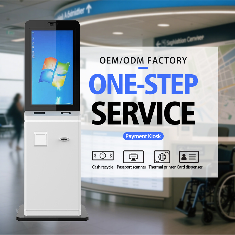 Customizable 21.5inch 24/7 Touch Screen Kiosk for Enhance Dual Screen Airport Self Service Touchscreen Kioskairport Self Service Kiosk with Touch Screen Kisok