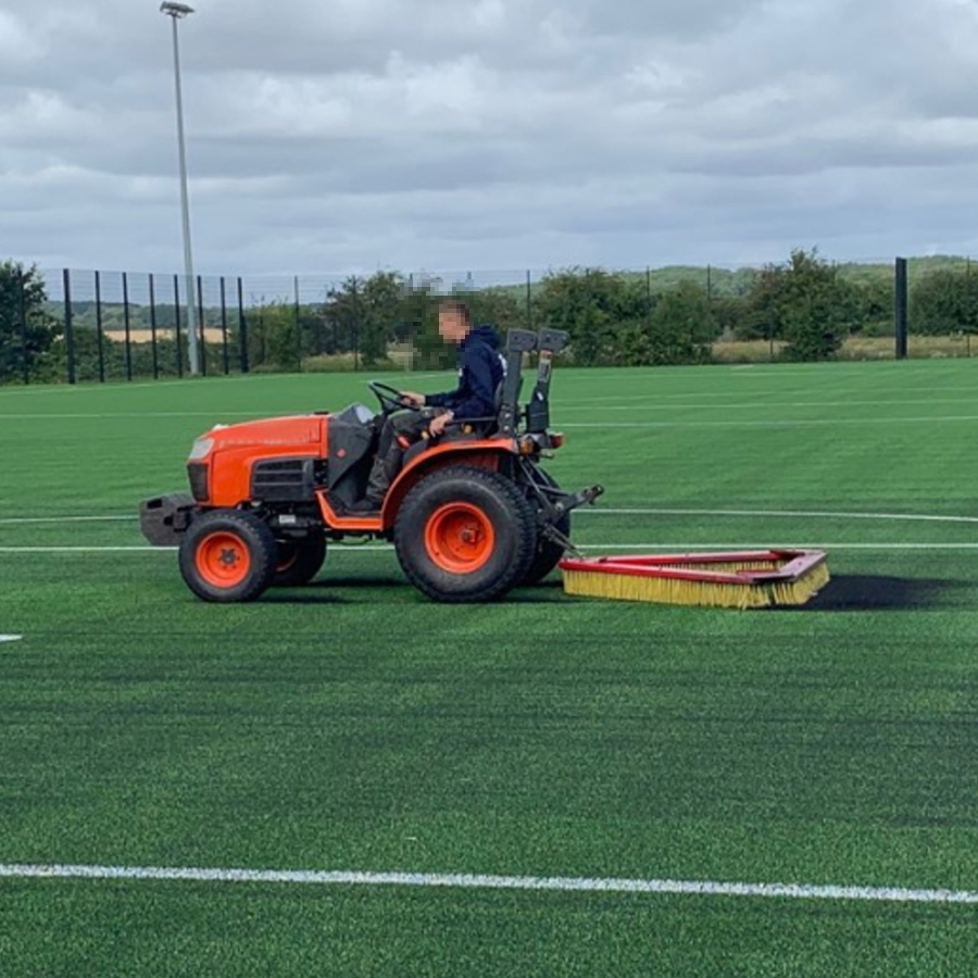 Artificial Turf Triangular Rake Brush Designed for Leveling Infill Lifting Turf Fibers