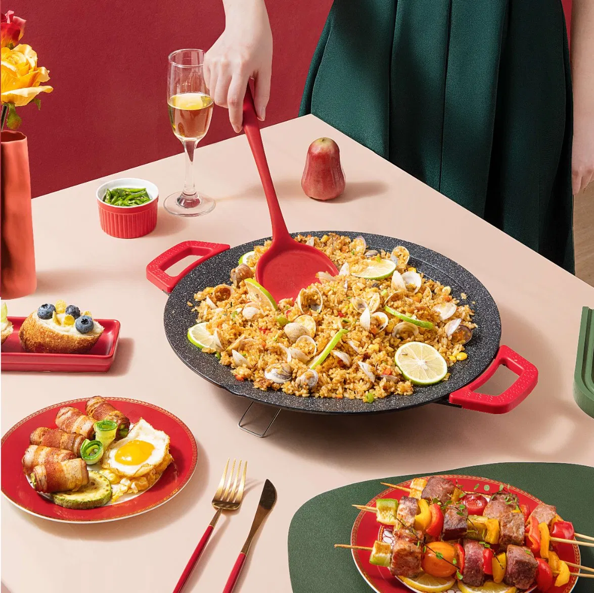 Electric BBQ Grills Indoor Multi-Function Korean Griddle Pan Medical Stone Grill Plate