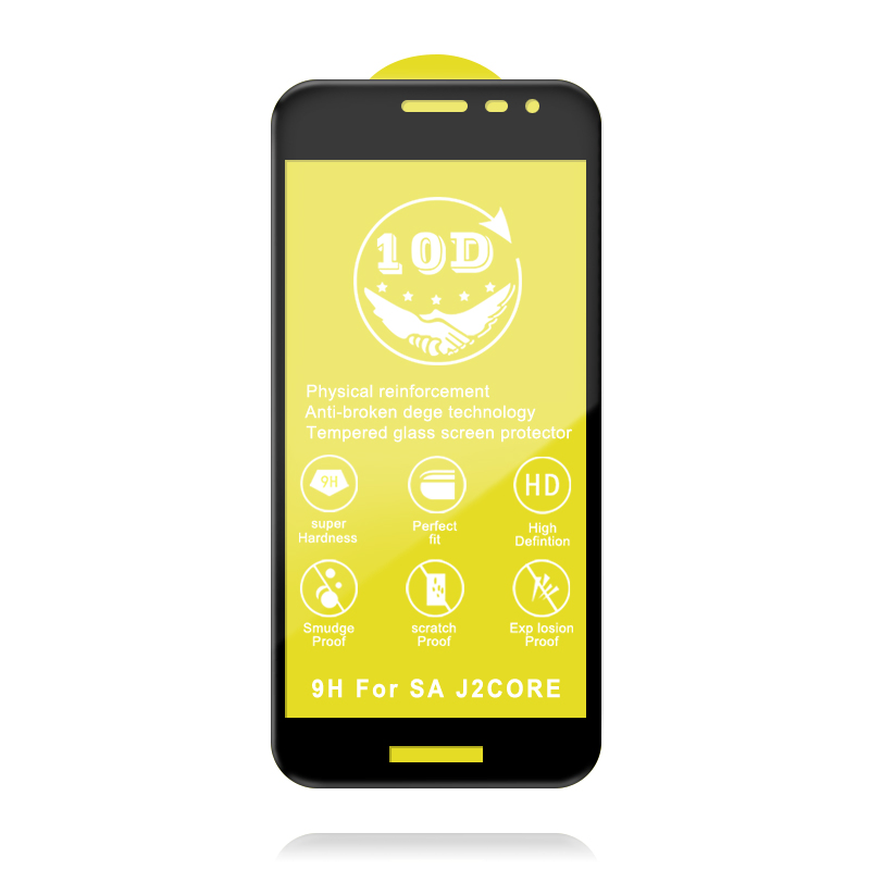 Защитное стекло 10D для Samsung Galaxy A20, G530, J2 Core, A60