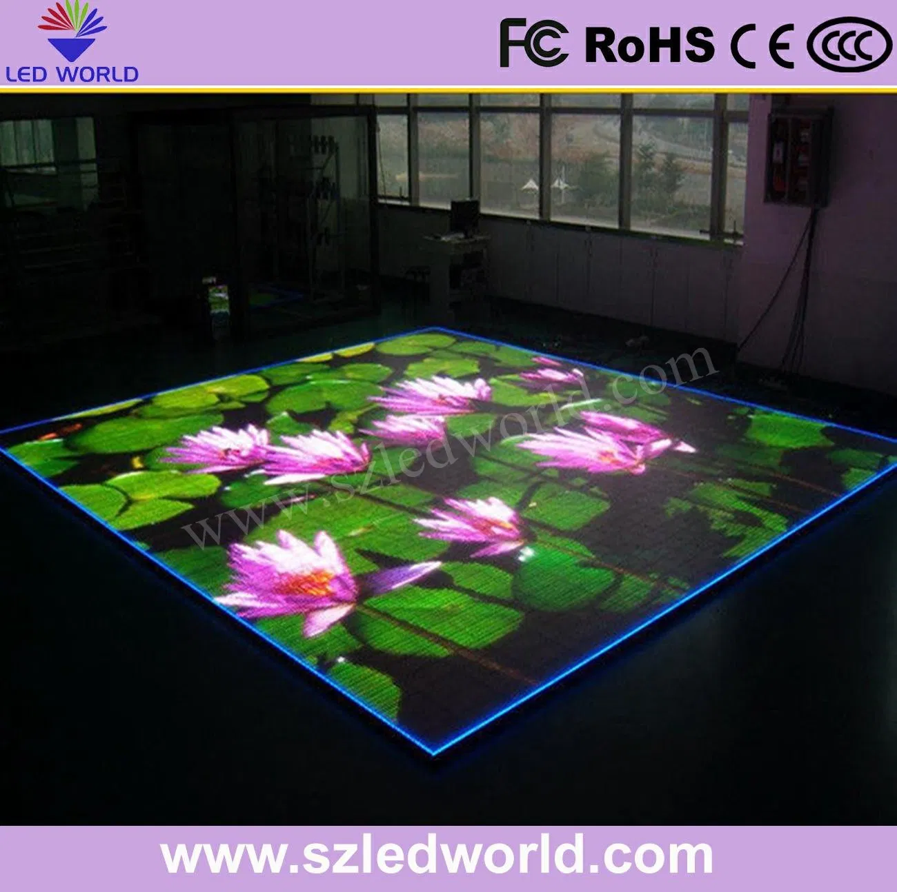 People Create Interactive The Illusion of Broken Glass Bridges Floor LED Display Screen