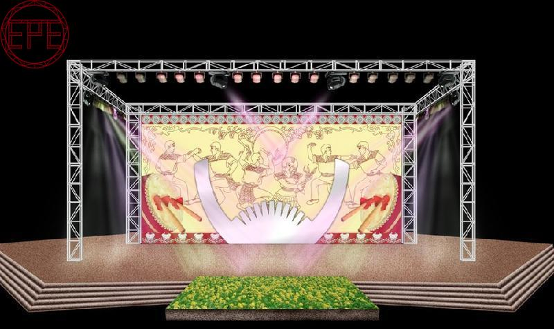 Classic Design Aluminum Audio Square Screw Truss Truss Display