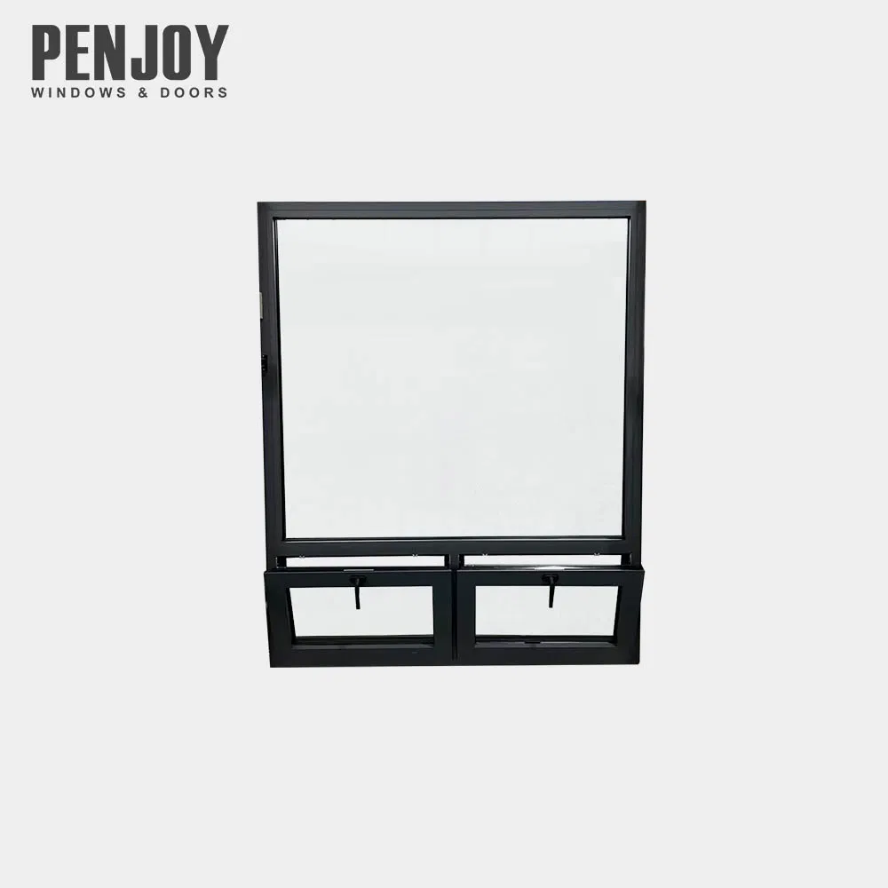 Penjoy Thermo Break Aluminum Windows Double Glass Fixed and Tilt Window