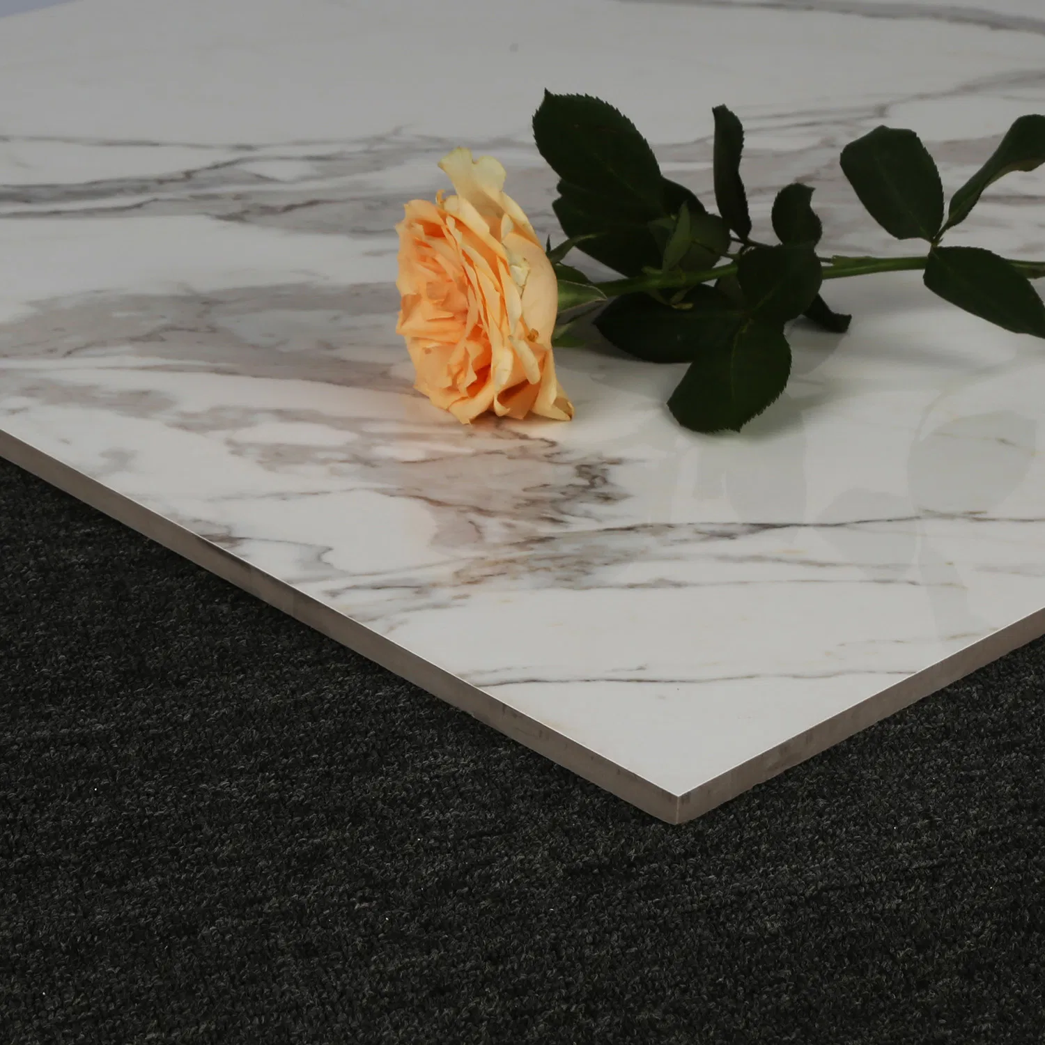 Building Material 600X600mm White Single Color Double Charge&Full Body Vitrified Bathroom Floor Polished Porcelain Tiles