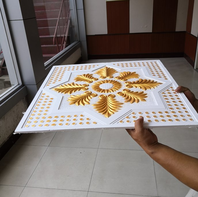 Decorate Gypsum Board Pop Gypsum Ceiling Gold Gypsum Ceiling Tile