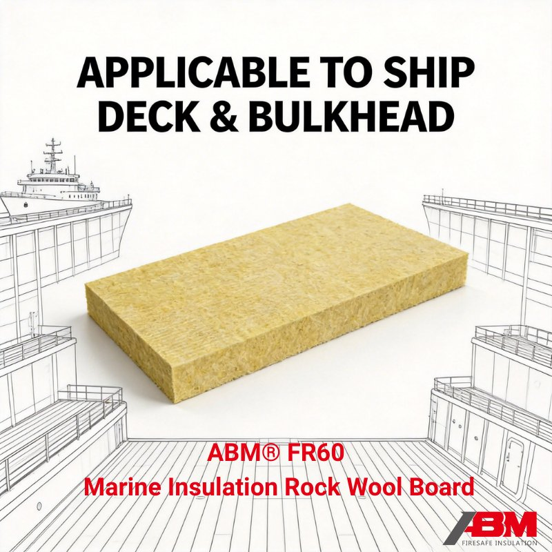 Abm® Marine A30/A60 Multifunctional Acoustic/Fireproof Lana De Roca Rock Wool Board