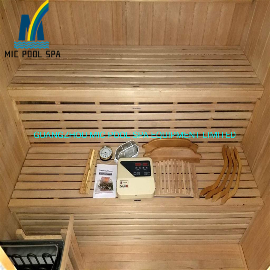 Manufacturer Traditional Indoor Wooden Far Infrared Dry Steam Sauna Room