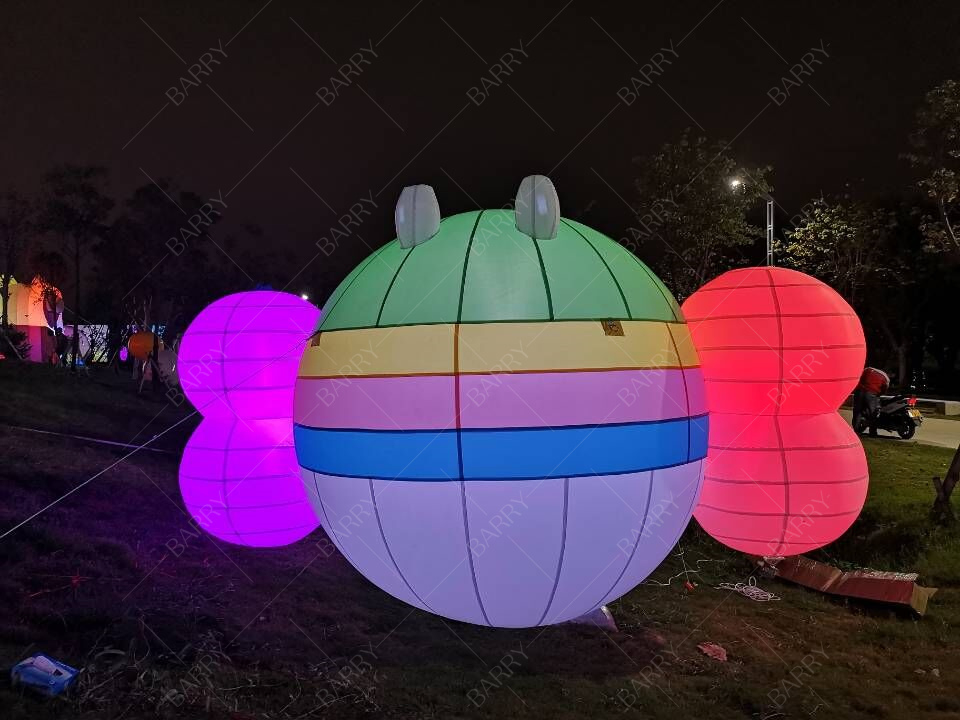 Super Character Inflatable Bee Light Year Cartoon Animal Model for Event Decoration