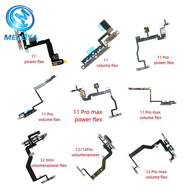 Шлейф кнопок громкости и питания для iPhone 11/12 PRO Max, X/Xs