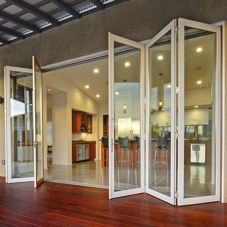 Aluminum Folding Door with Slim Sightlines for Coastal Homes Resistant to Salt Spray
