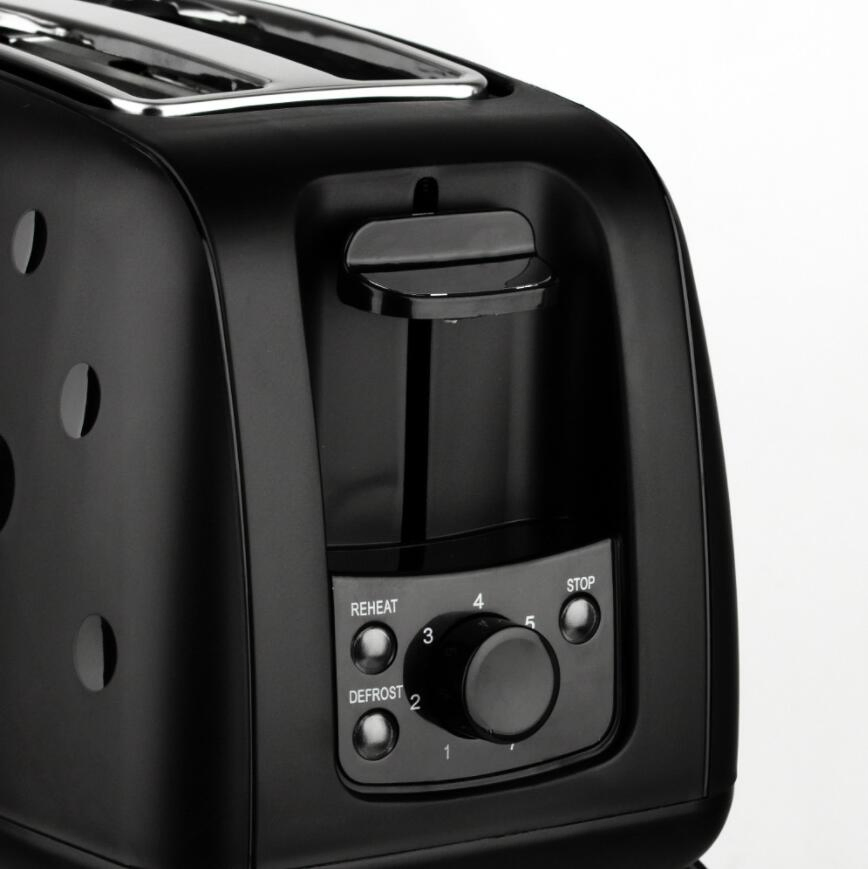 New Design Home Reheat Defrost Function 2 Slice Pop-up Automatic Toaster