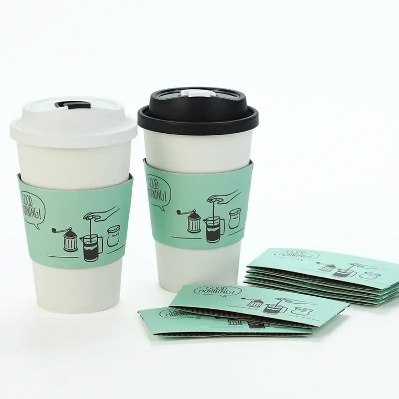 Держатель для бумажных стаканов 16oz, картонный, крафт
