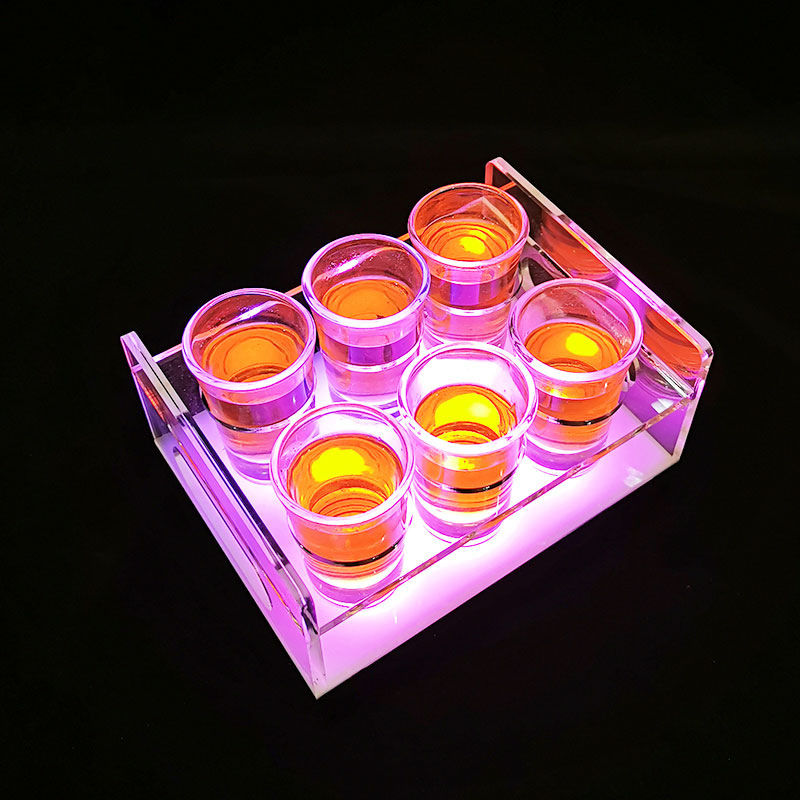 Bar Cup Holder Acrylic Rainbow Bullet Cup Holder Creative One Cup Cocktail Cup Holder