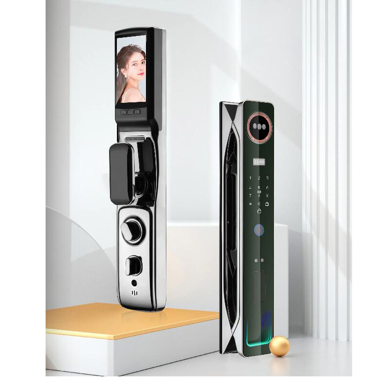 3D Face 4.5" Display Screen Fingerprint Password Economy Smart Lock