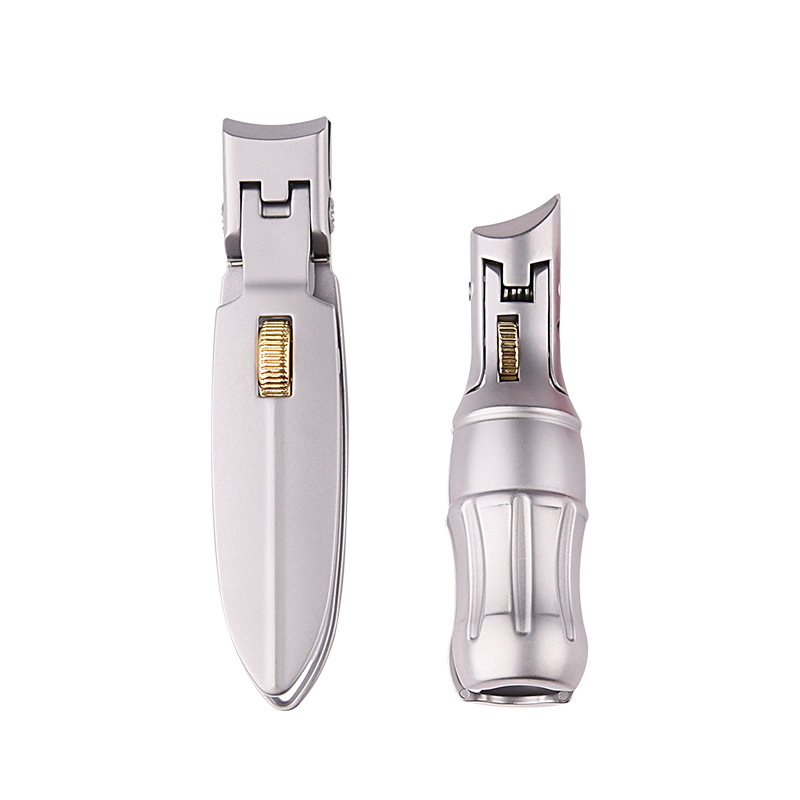 Professional Large Heavy Duty Nail Nipper Stainless Steel Anti-Splash Toe Finger Nail Kit with Storage Catcher