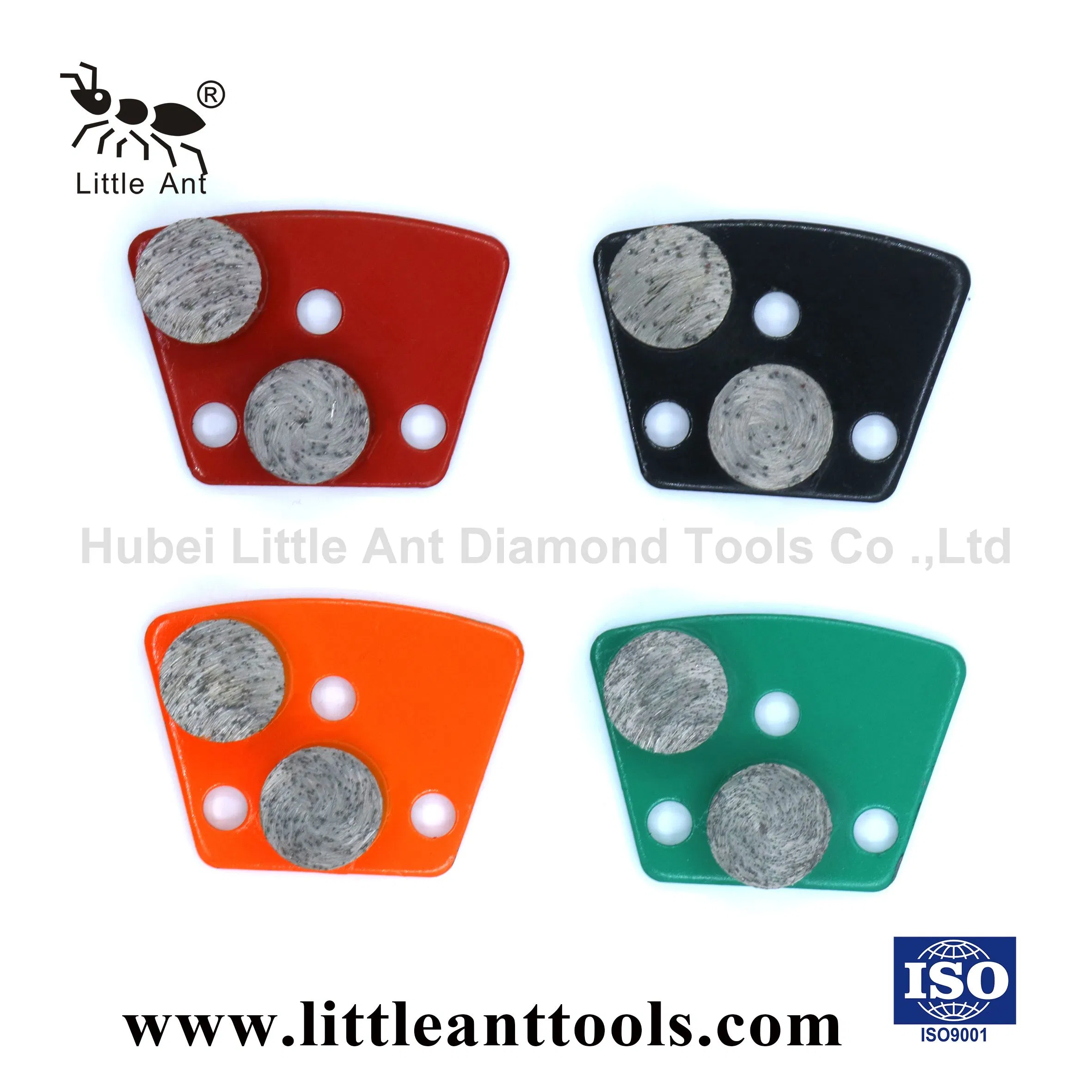 Trapezoid Double Round Segment Diamond Grinding Shoe/Plate/Disc for Concrete