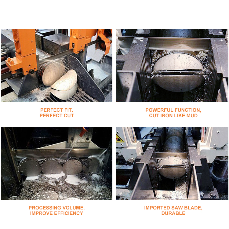 Станок ленточнопильный автоматический промышленный двухстоечный GB4220