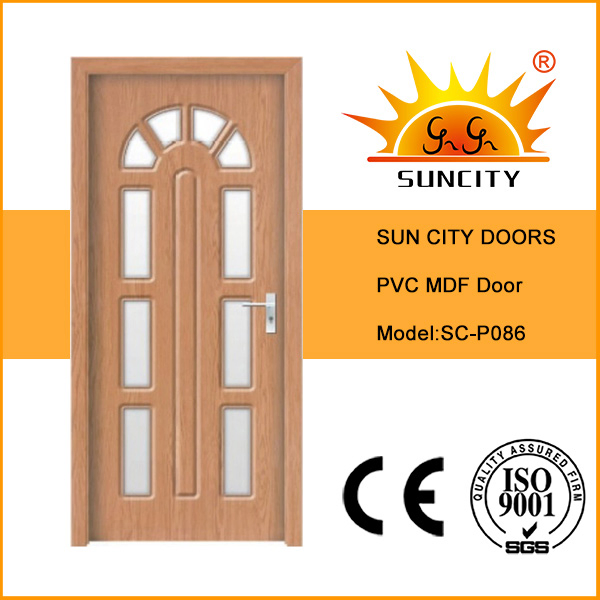 Scratch-Resistant White Colour Wood Plastic Composite WPC PVC Door