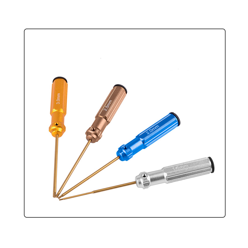 Titanium Steel Hex Screwdriver Wrencher 4PCS Kit for RC Car/Helicopter