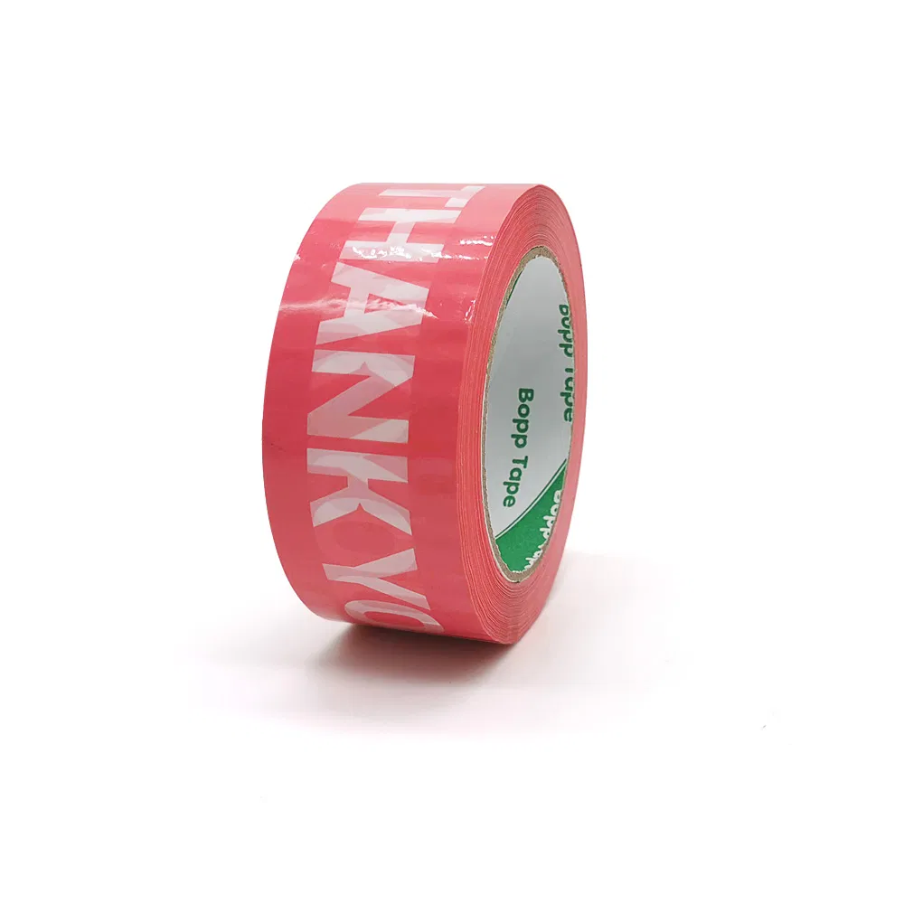Customized Logo Acrylic Super Clear No Noise Silent BOPP Packing Tape with BSCI Certificate