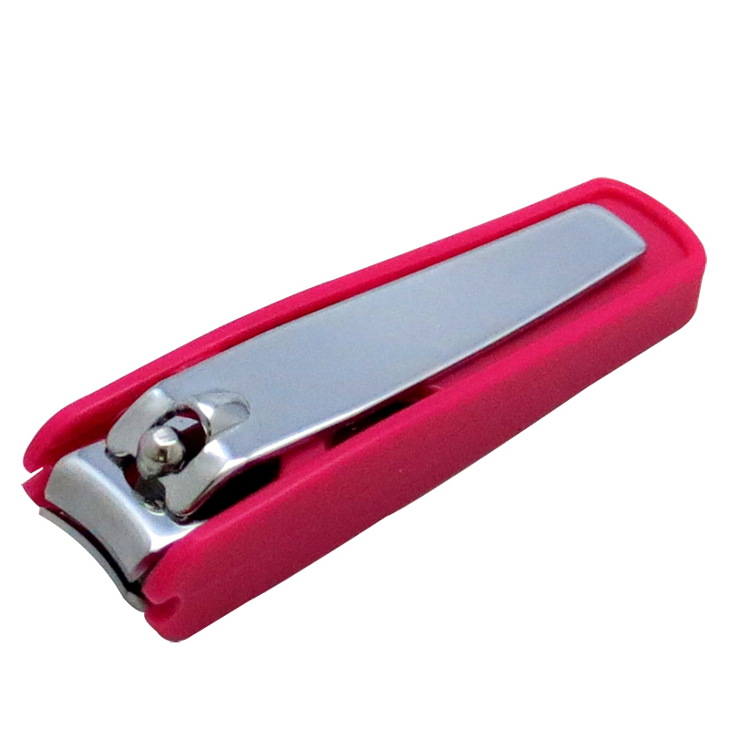Small Size Korea Shaped Finger Cutter with Plastic Cover Nail Clipper (608S-12)