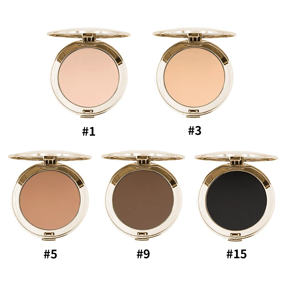 Private Label Powder Makeup Matte Compact Pressed Powder Setting Face Powder Waterproof Full Coverage Make up Foundation