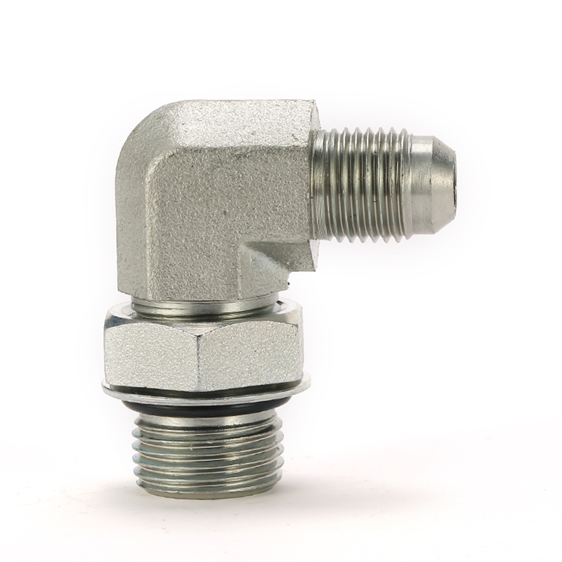 Гидравлический переходник JIC 90° с наружной резьбой