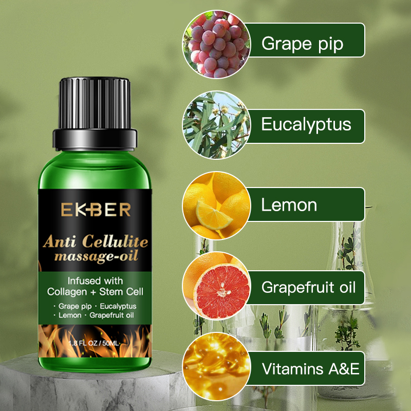 Customize Logo Body Fat Burning Slim Oil Slimming Massage Oil Ginger Oil
