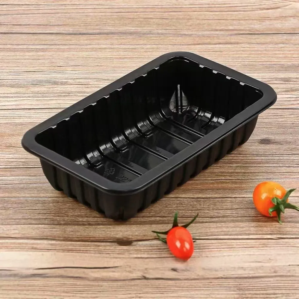 Heatable PP Pressure Resistant Plastic Tray for Fresh Pork and Beef Packaging