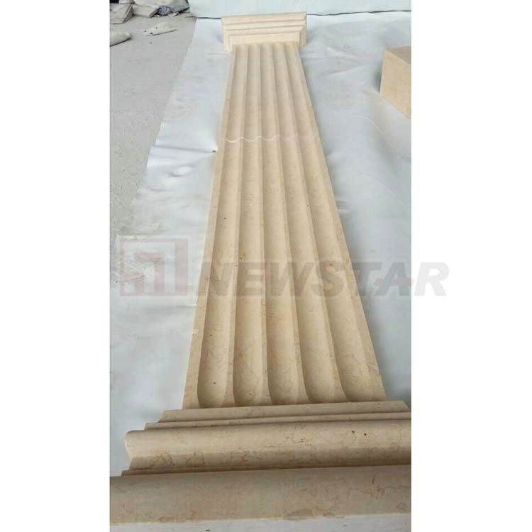 Project Natual Stone Marble Brick Wall Tile Veneer Natural Stone Column Pillar