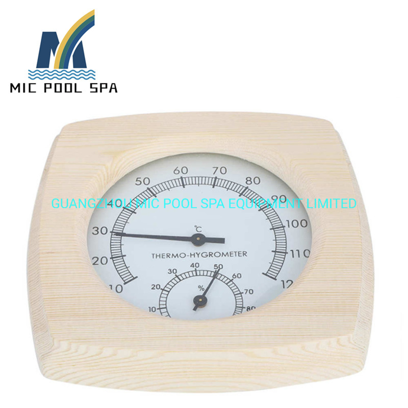 Sauna Room Temperature Wooden Thermometer Moisture Meter Hygrometer Sauna Accessories