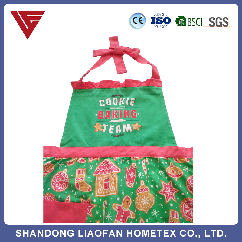 Kitchen Cooking Garden Fashion Ruffle Cotton Lady Bib Apron