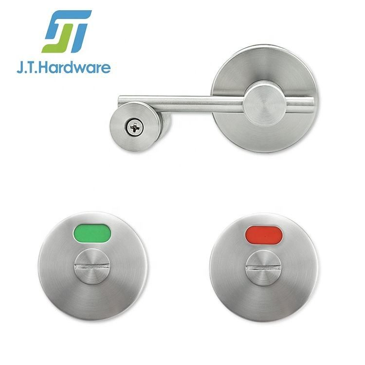 Toilet Stainless Steel Cubicle Door Lock Hardware Restroom Partition