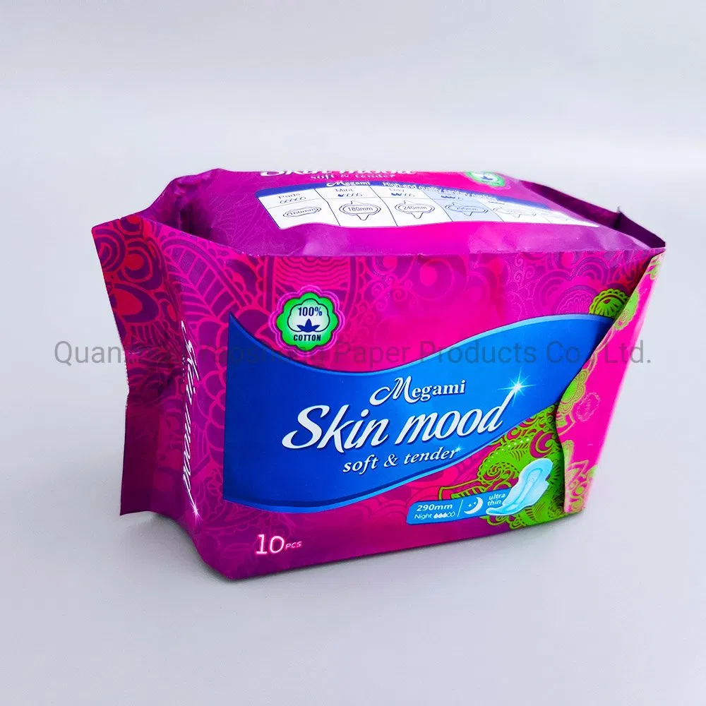 China Ersonal Care Products Day and Night Low Price OEM Service 290mm Lady Sanitary Napkin